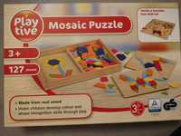 Mosaic puzzle   lemn Playtive 3+ 127 piese