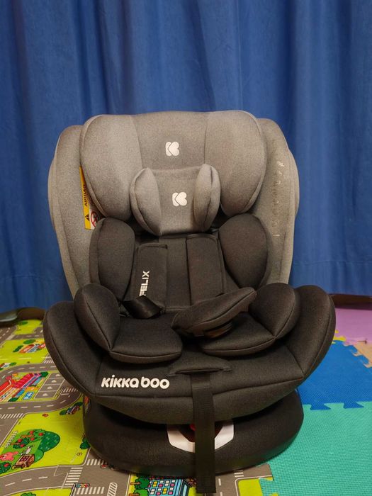 Стол за кола 0-1-2-3 (0-36 кг) Kikka Boo Felix ISOFIX Light Grey
