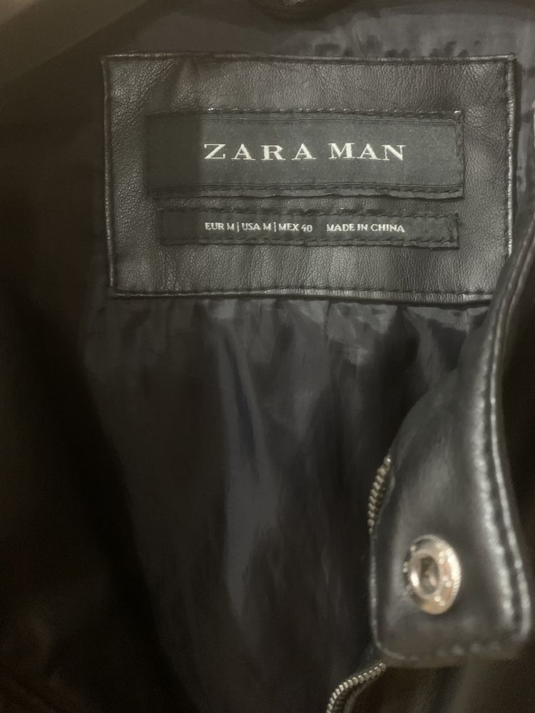 Geaca de piele Zara marimea M