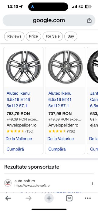 Vand jante firma ALUTEC , ca si noi