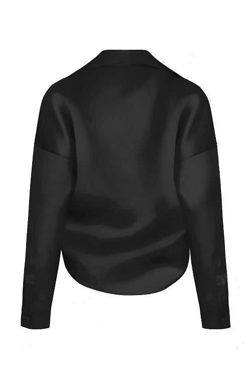 Bluza dama Andres Otalora Columbia FW 24 100% matase No Olvidas neagra