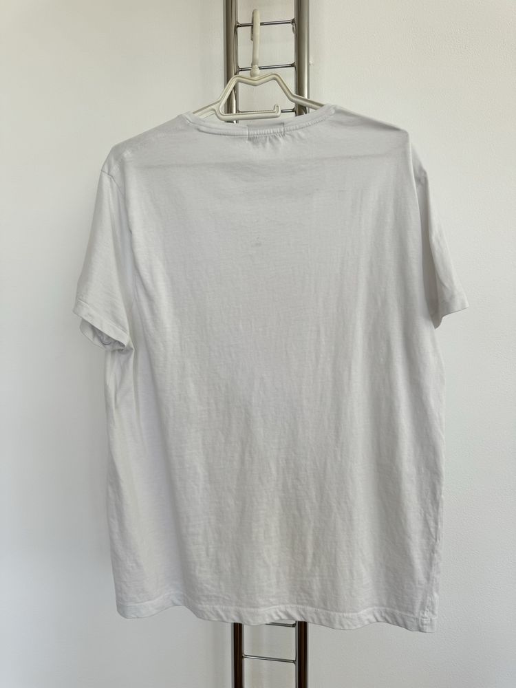 Памучна мъжка бяла тениска Polo Ralph Lauren размер ХЛ