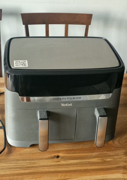 Friteuza dubla cu aer cald Tefal Dual Easy Fry & Grill
