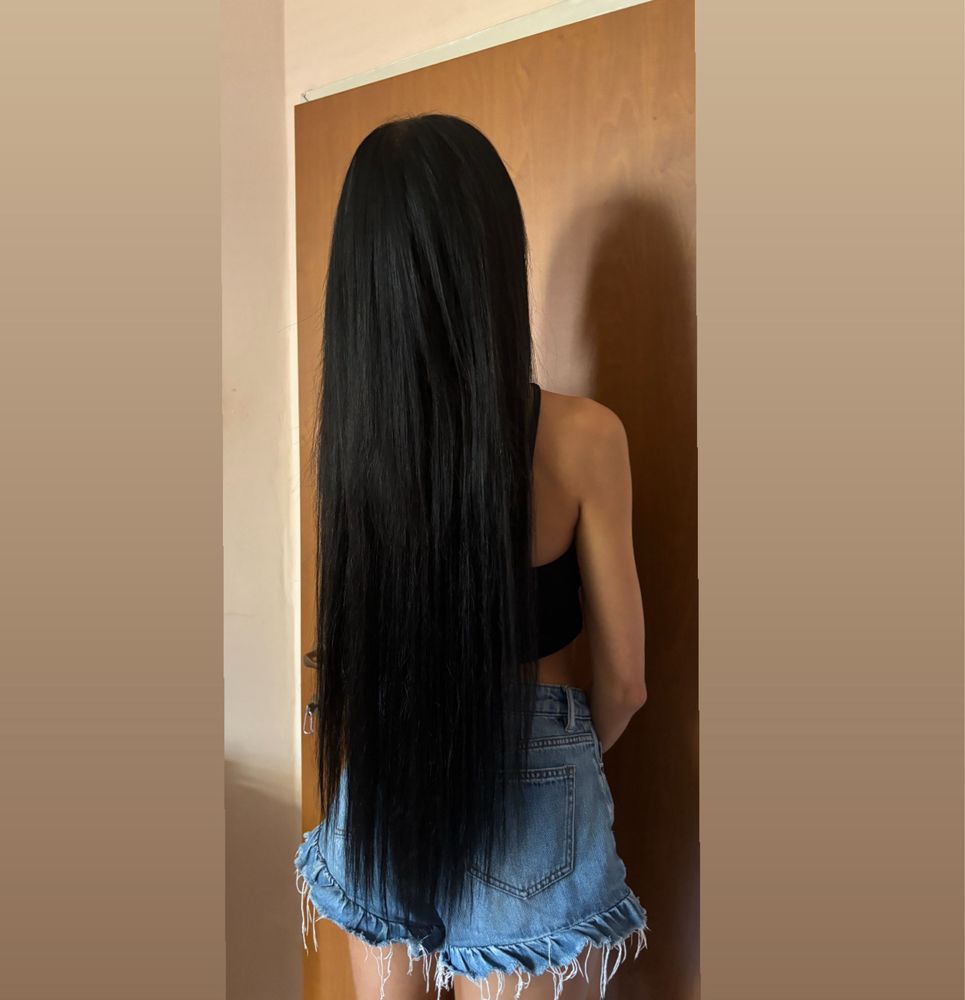 Естествена коса екстеншъни 250 гр 65 см , напълно естествена