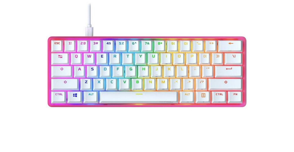 Игровая клавиатура HyperX Alloy Origins Pink 60%