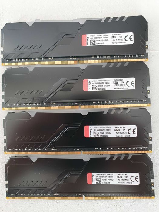 Memorii Kingston HyperX FURY 4x8GB 2666MHz DDR4 CL16 DIMM 4Rx8 RGB