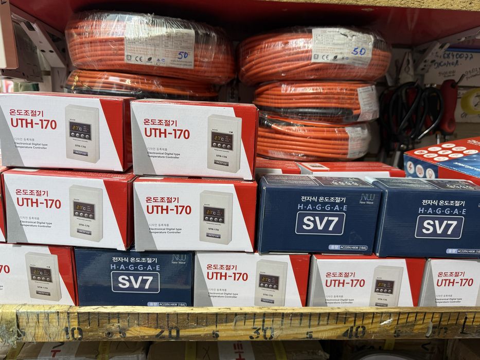 теплый пол, датчеклари ва бошка турдаги нарсала бор