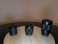 Pachet 3 obiective Sony E – 11mm f/1.8, 10-18mm f/4, 18-105mm f/4