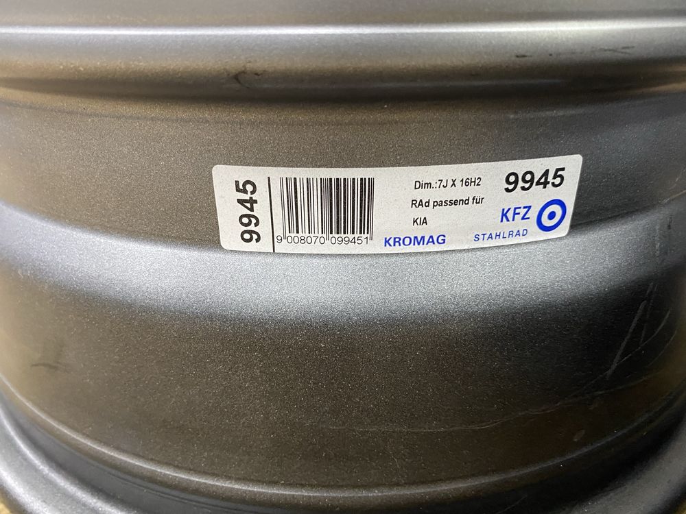 Set jante otel 16 toli,  Kia Sorento l (2002-2011) - NOI