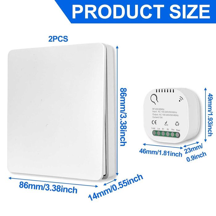 Комплект безжични превключватели