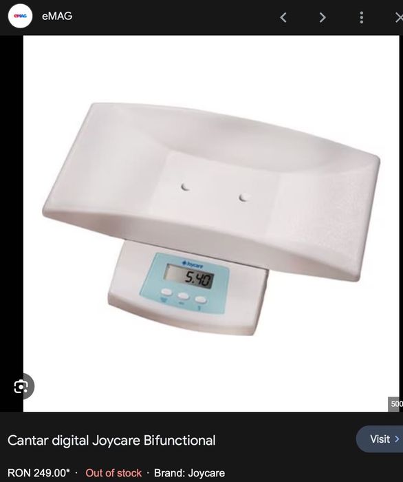 Cântar digital bebeluși - copii JoyCare ( multifuncțional)