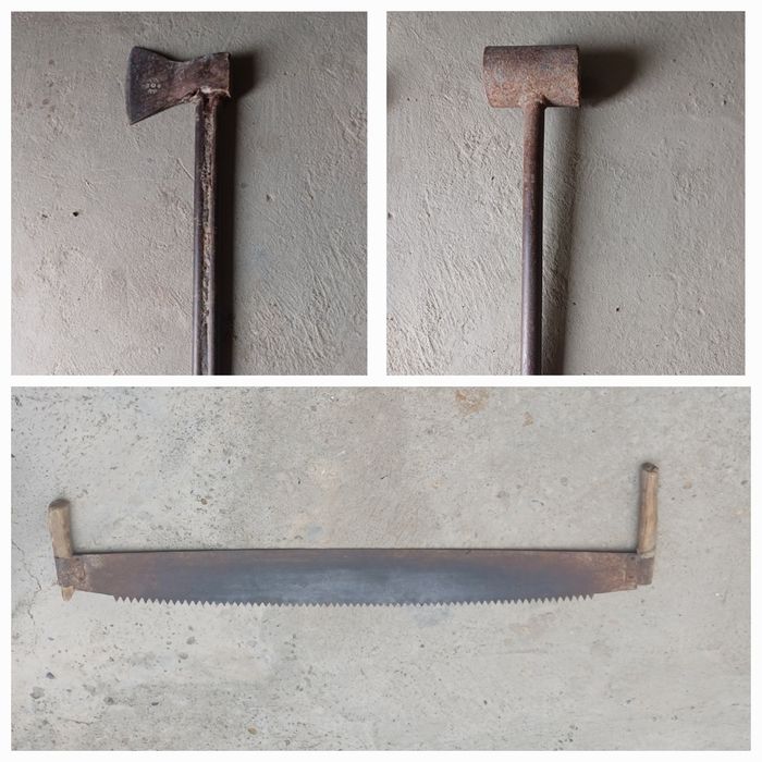 Ручные инструменты- Кубалда,Топор и Пила.