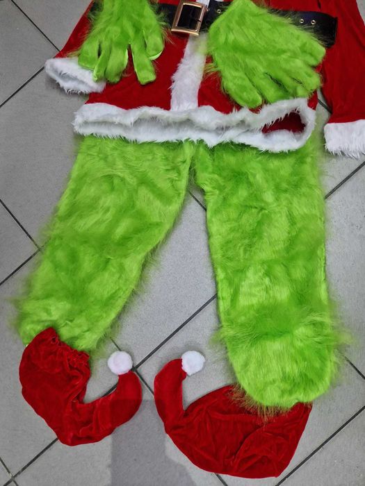 Grinch costum ADULTI masca mos craciun (spiridus craciunita spiridusa