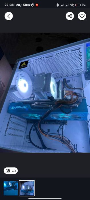 Sapphire rx 580 8gb videokarta sotiladi