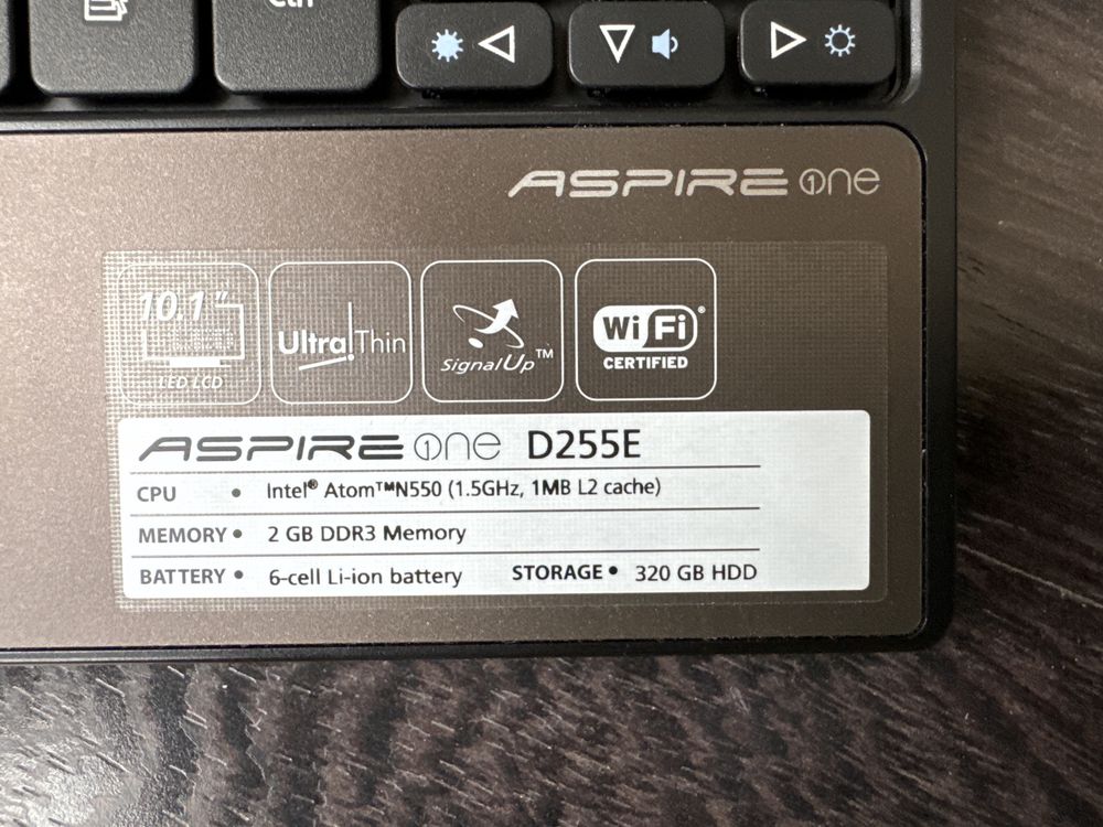 AcerAspire One D255E - Defect