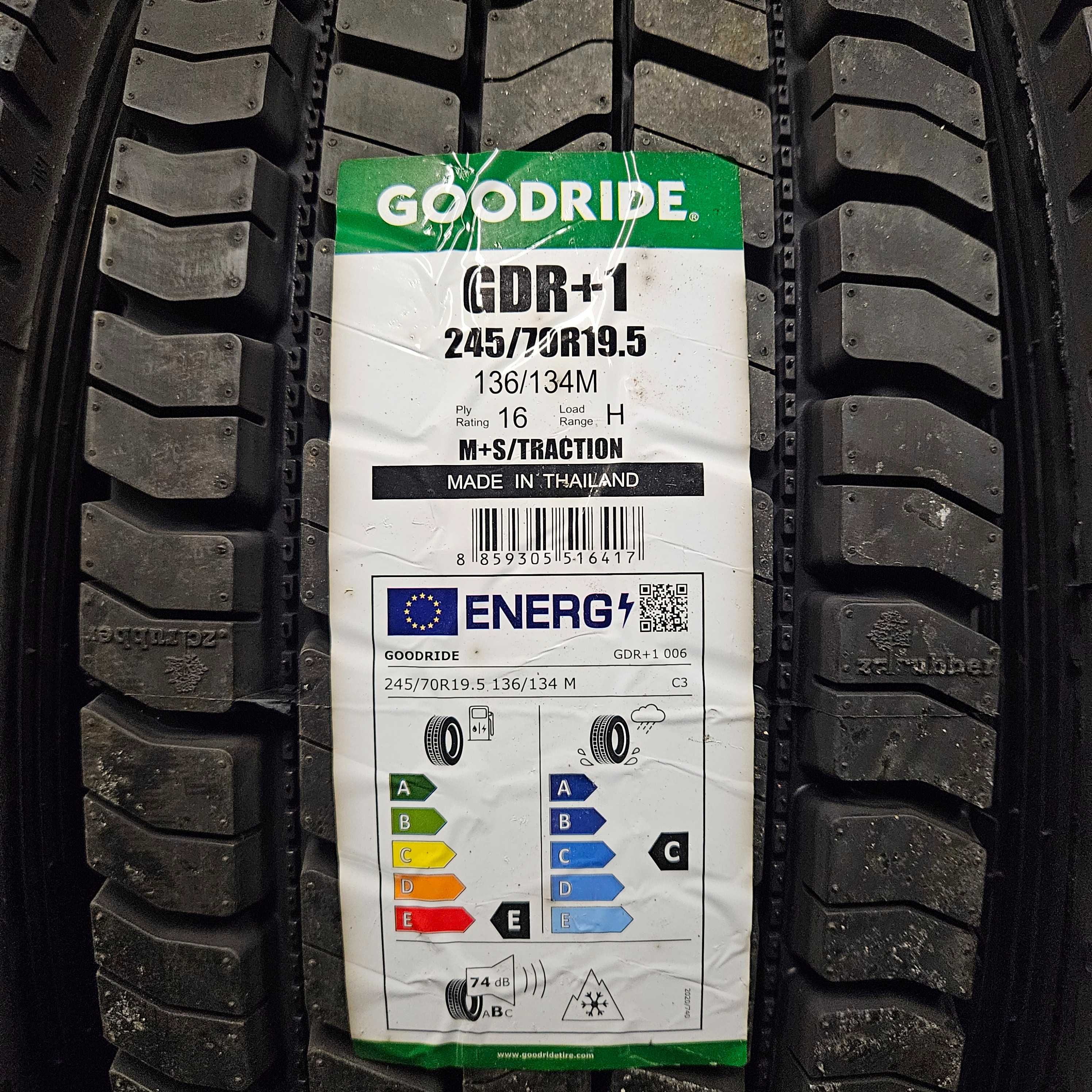 2 Нови товарни гуми 245/70R19.5 Goodride Regional GDR+1 136/134M 16PR