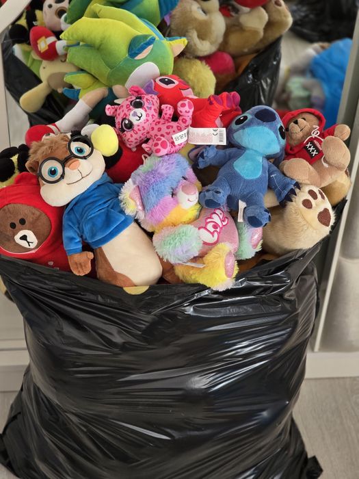 НОВИ Плюшени играчки с етикети за кранове 20-40 см.