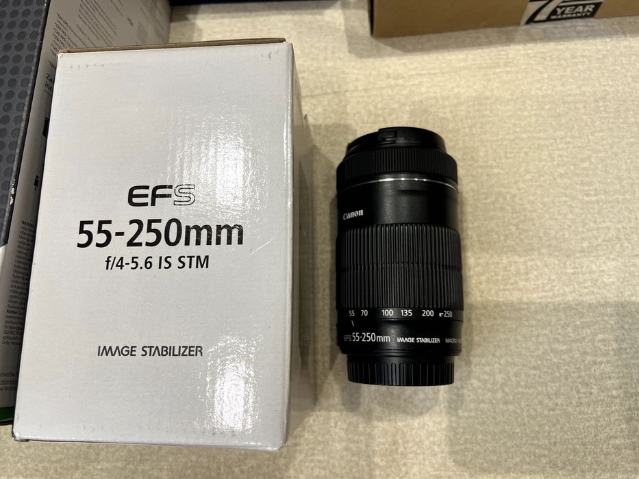 Обектив Canon EF-S 55-250 f4/5.6 IS STM - последна версия