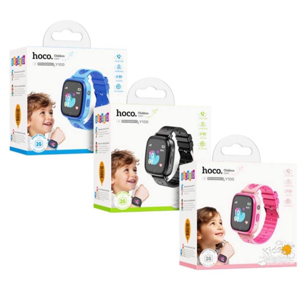 Hoco Y100 bolalar agilliy soati 2G, ip65 / Детские умные часы Носо
