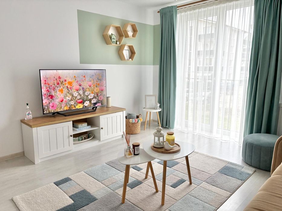 Apartament 2 camere complet mobilat