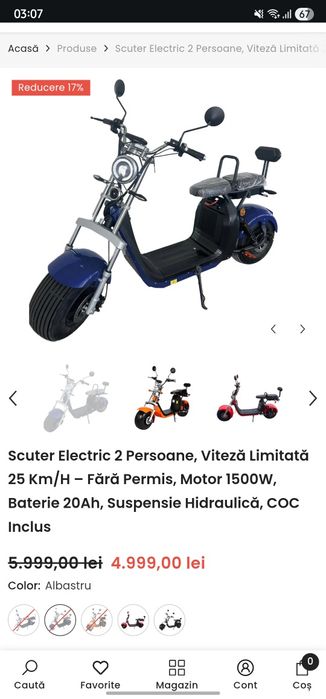 Scuter electric Trotty CityCoco 1500W