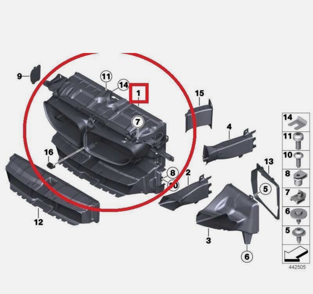 Предна маска bmw 640 /f12 /f13/ f06