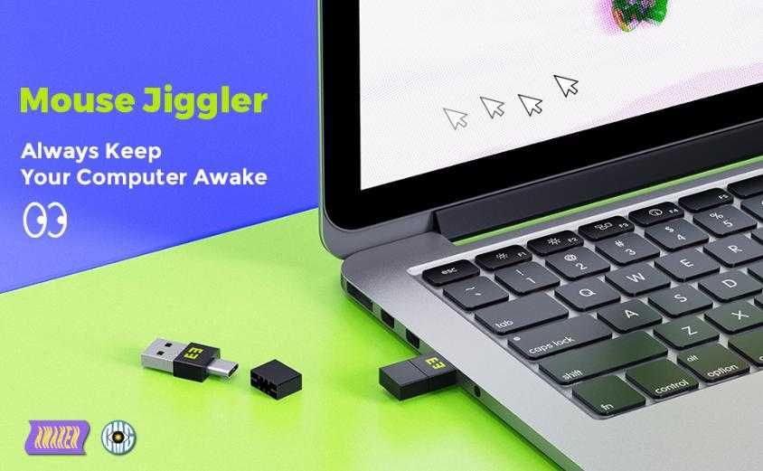 LinuxMACWindowsiPadAndroidTypeCAirDriveMouseJiggler Moji Фалшива Мишка