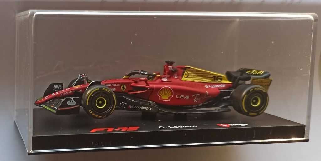 Macheta Ferrari F1-75 Leclerc cu pilot Formula 1 Monza 2022- 1/43 F1
