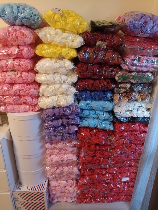 Продавам рози от фоам 7 см