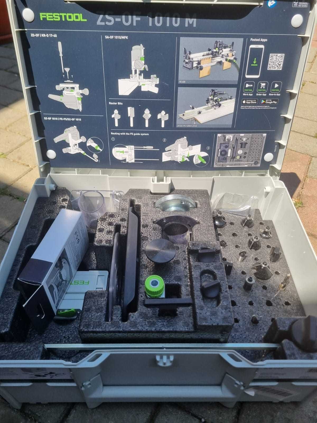 Vand freză electrică FESTOOL OF 1010 R + set accesorii originale
