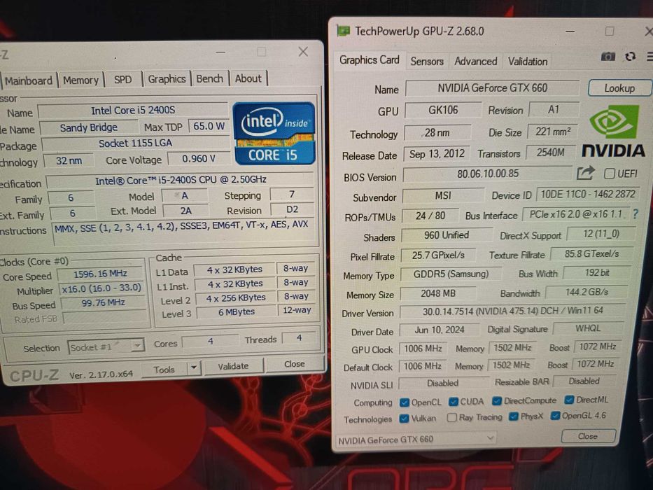 Kit gaming, Core i5 + placa baza + 8gb ram HyperX + GTX 660 2gb ddr5