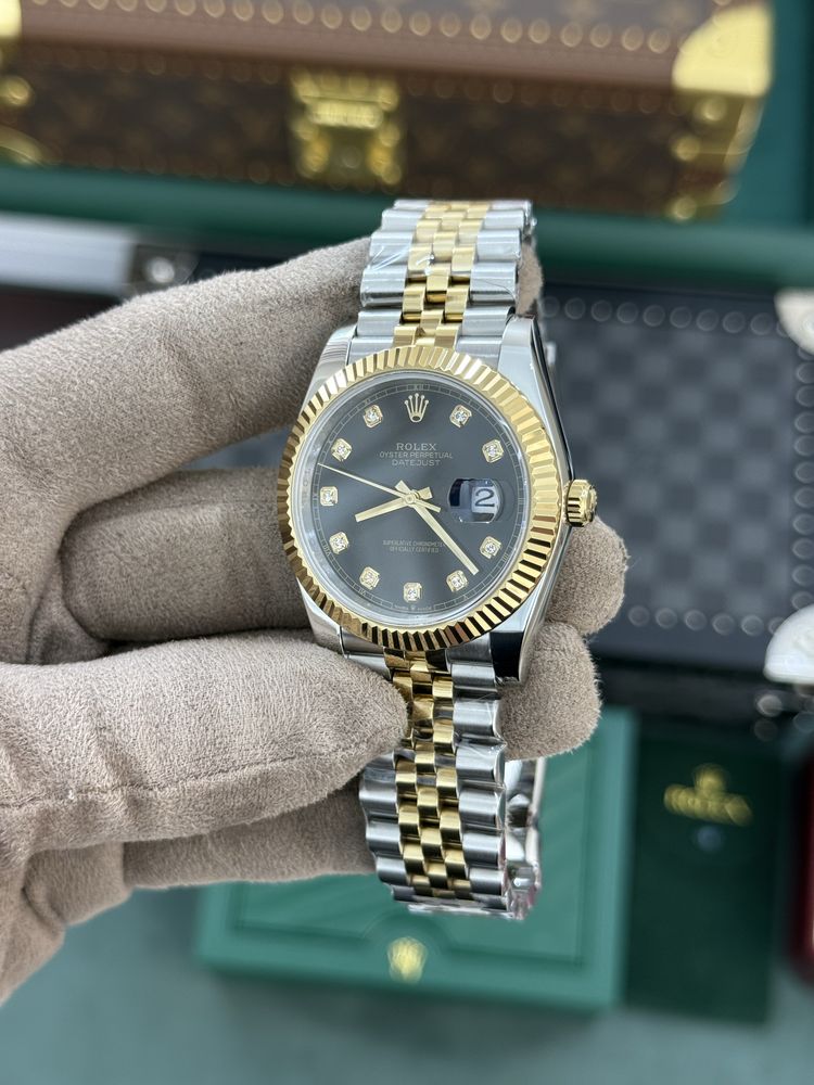 Rolex Date-Just 41 Two Tone Black