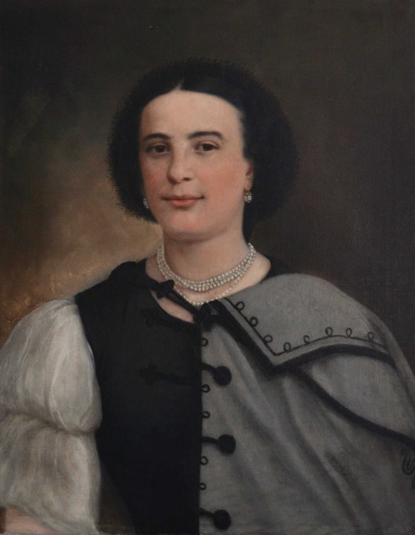 Portret de femeie, școală transilvăneană, sec. XIX