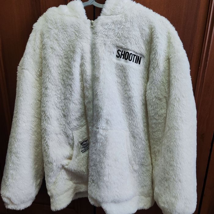 пушистая теплая куртка