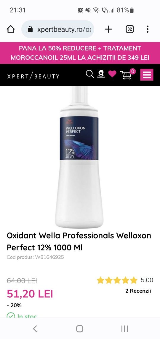 Oxidant Wella Professionals Welloxon Perfect 12% 1000 Ml