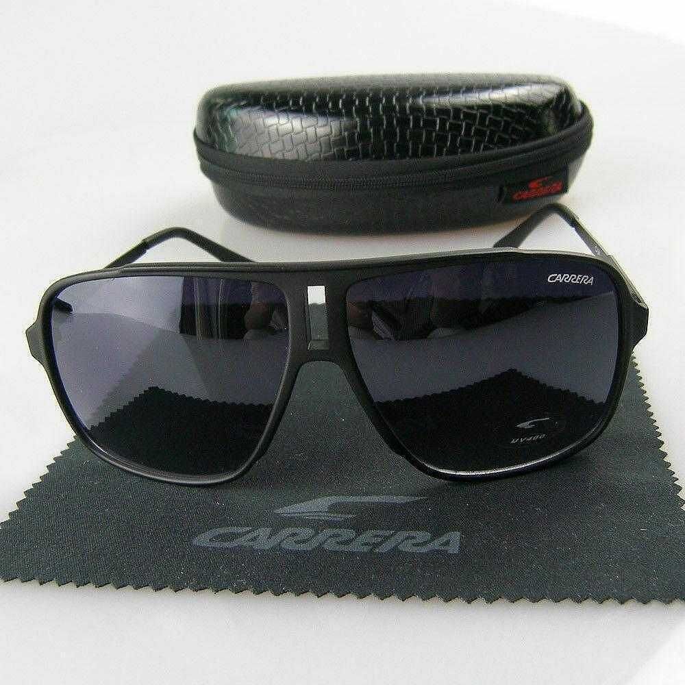 Слънчеви Очила CARRERA Черни Каррера Sunglasees Black Правоъгълни Gold