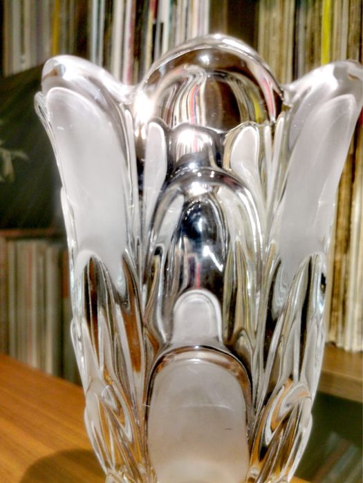 Кристална ваза Бохемия кристал Bohemia Crystal тосканска тежка ваза