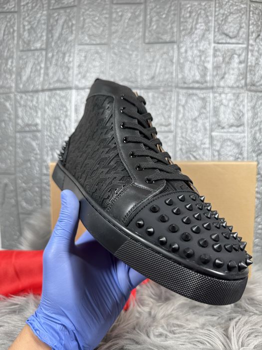 Christian Louboutin Black High Negru Cutie