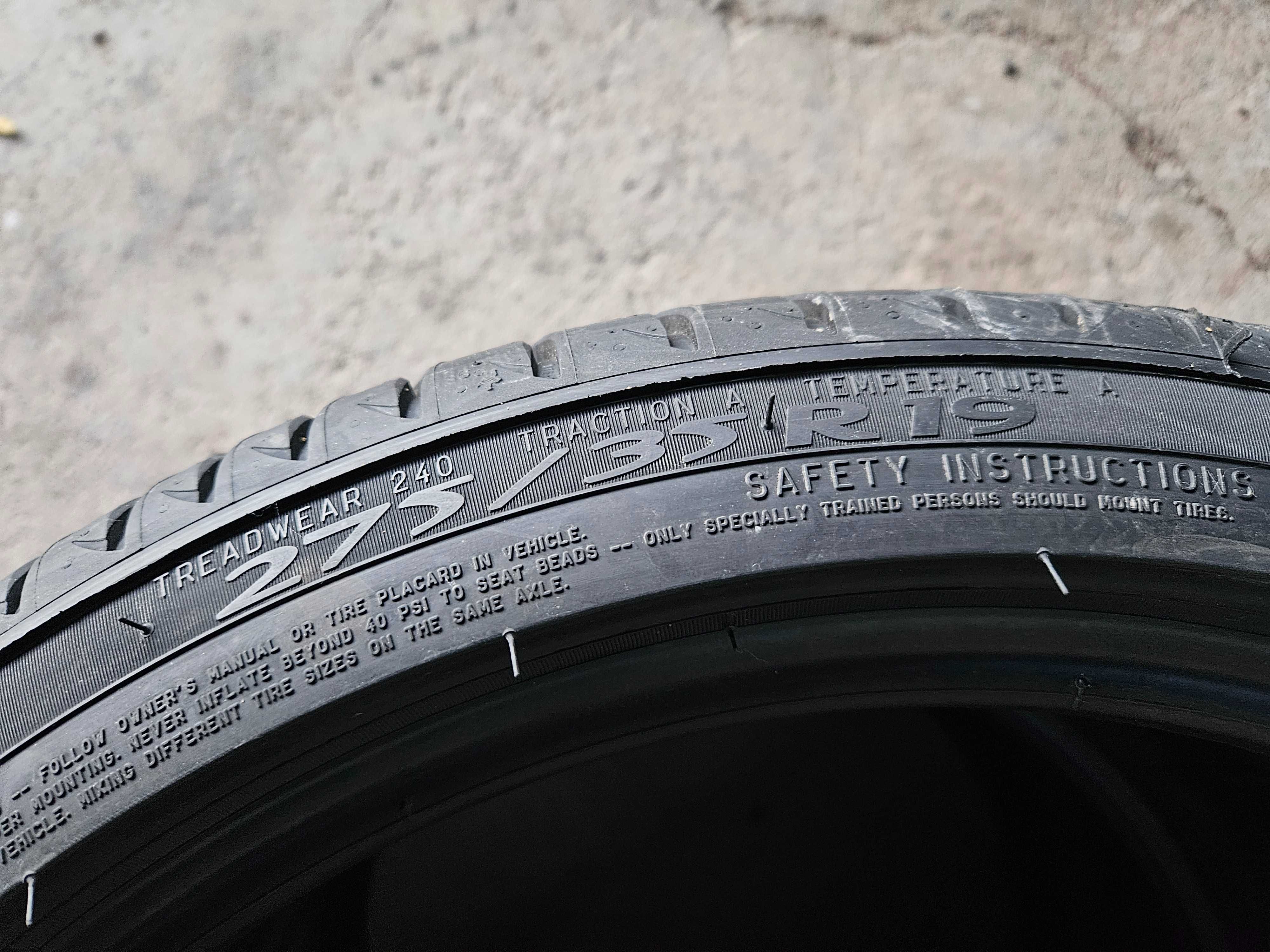 2 Нови летни гуми 275/35R19 Michelin Primacy3 ZP * MOE XL 100Y DOT2024