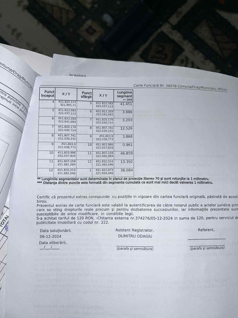 Teren milcovu din deal