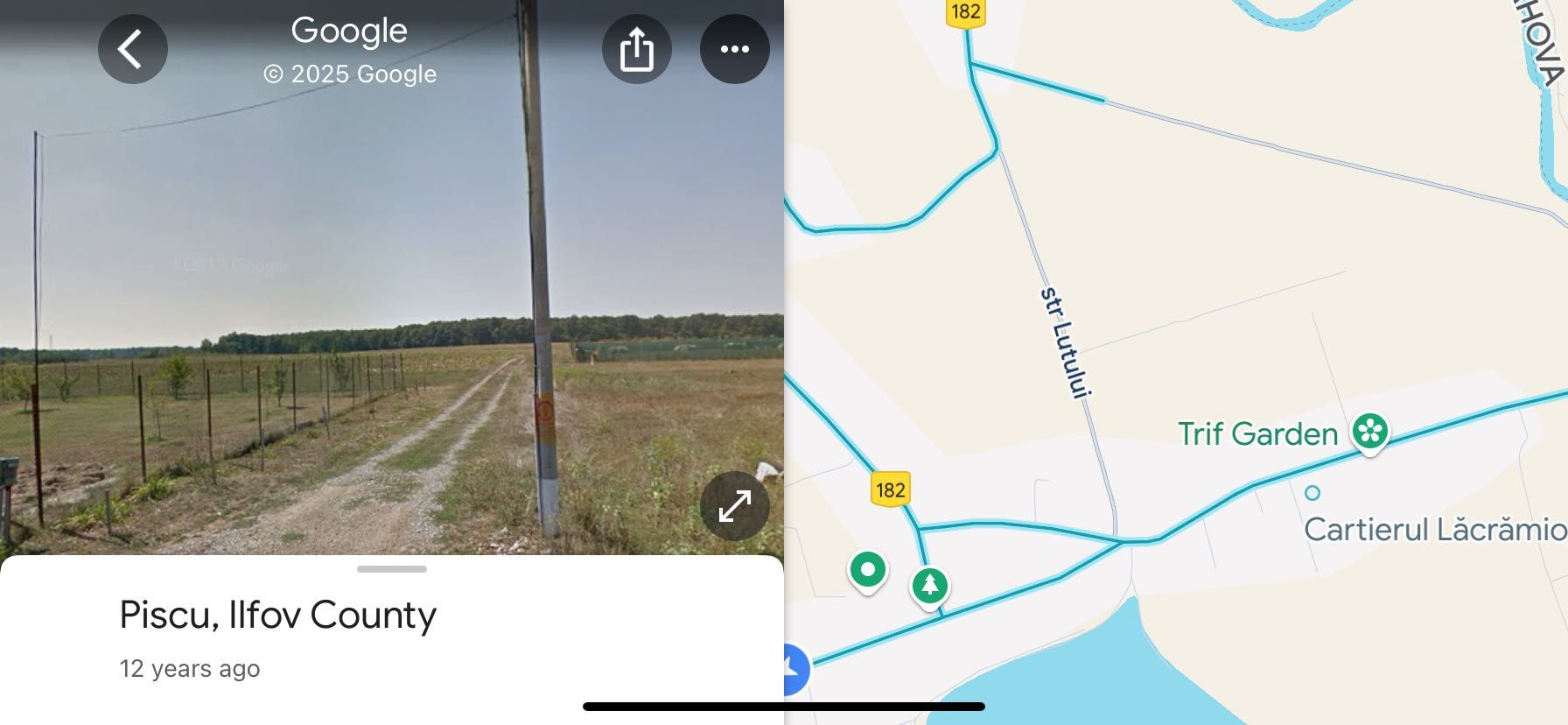 Teren comuna Ciolpani, sat Piscu
