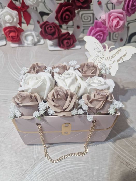 Сапунени цветя за предстоящ празник!