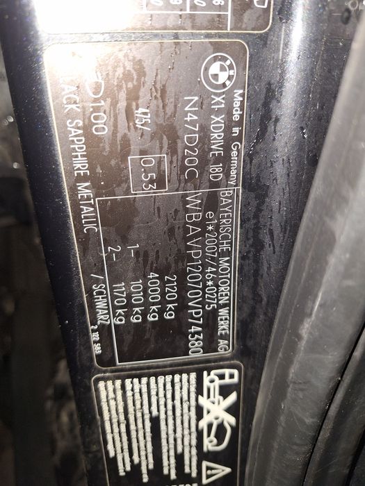 Piese BMW x1 e84 Bara,capotă,aripă, faruri,stop motor n47