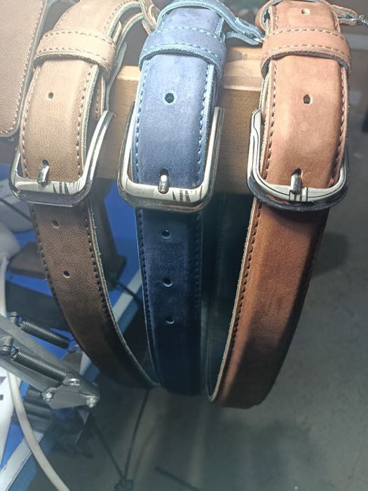 Ремни из натурального замша и нубука. Табий замш ва нубукдан камарлар