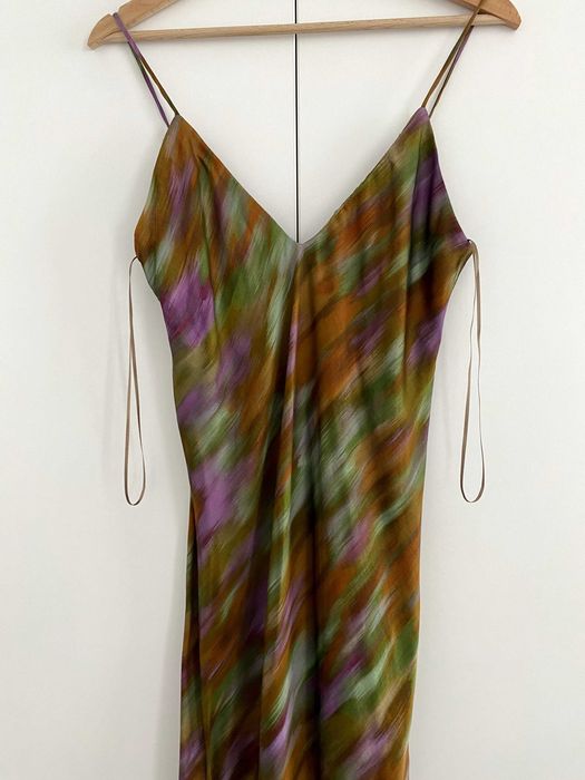 Цветна дълга рокля Зара хс