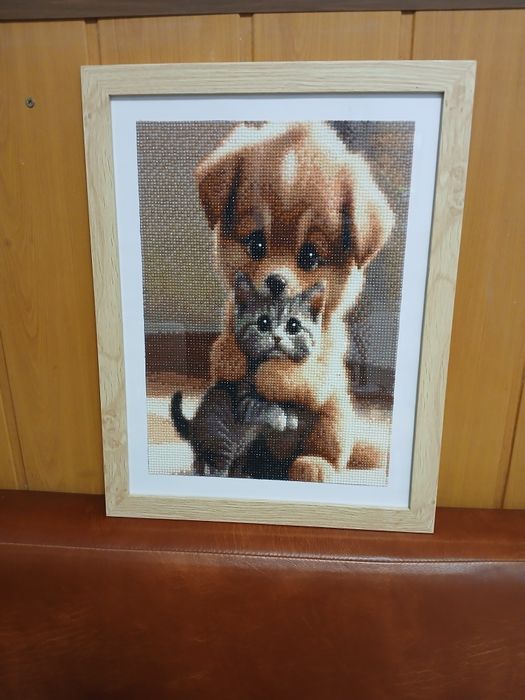 Tablou înrămat cu diamante