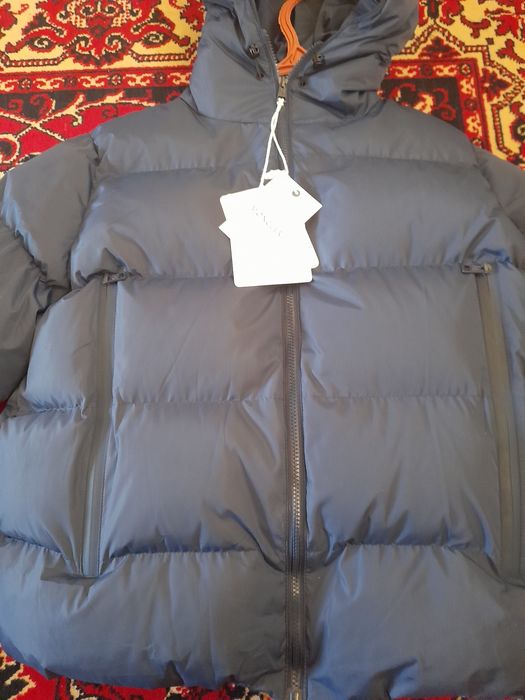 Монклер куртка  рамзер L синий цвет