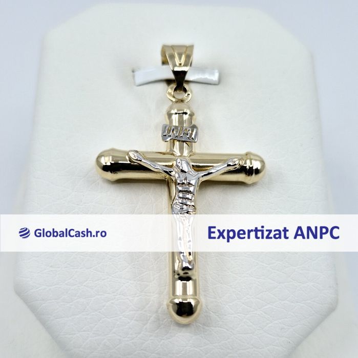 Cruce din aur de 14k, 2.64g | GlobalCash.ro #GO114930