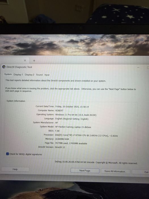 Laptop Gaming HP Pavilion-15, i7 9gen, GTX 1660 Ti 6 Gb, 16Gb Ram