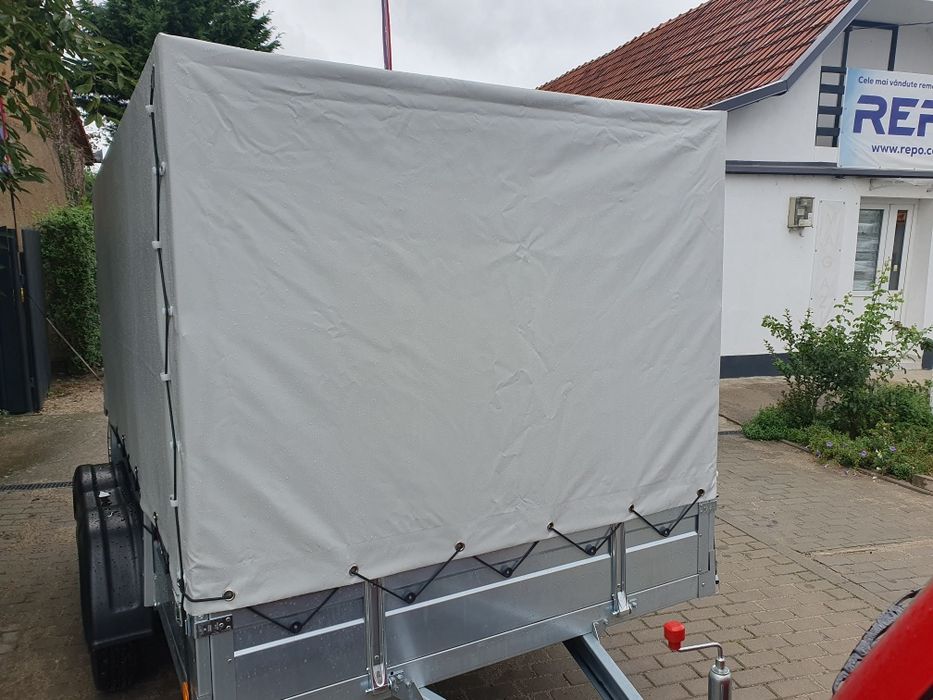 Remorca Repo QED cu Prelata L3x1l,6xh1,5m 750kg